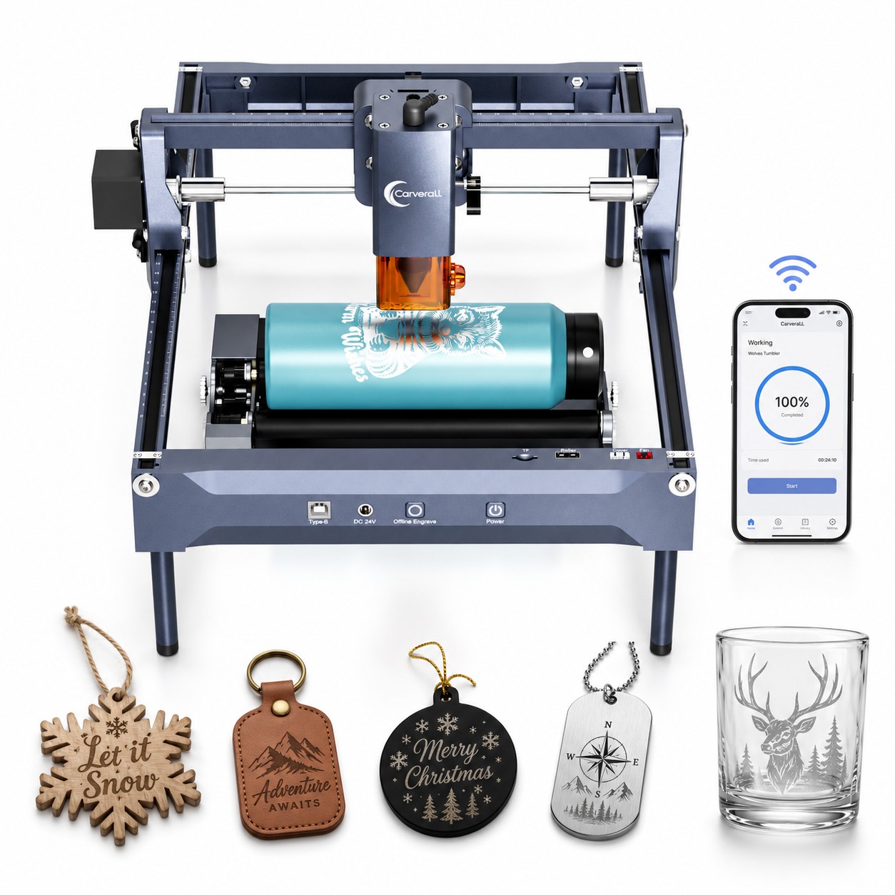 Industrial Laser Cutting - Carverall K15 Pro Lasergraveermachine 7W 12W