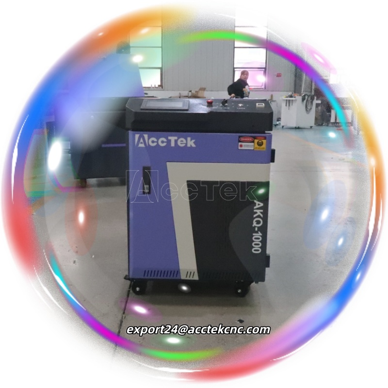 Portable Laser Rust Removal - Krachtige 1000 W gepulseerde laserreinigingsmachine Industriële