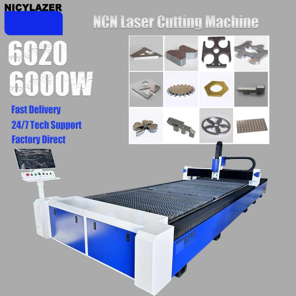 Industrial Laser Cutter For Metal - CNC 6000W 6020 Fiberlaser snijmachine voor