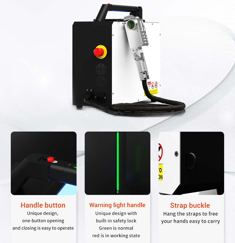 Nieuwe 100W draagbare mini-pul - Portable Laser Rust Removal recensie en prijs