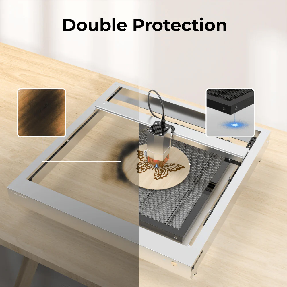 TOOCAA Honingraat Werktafel 50 - Co2 Laser Engraving Machine recensie en prijs