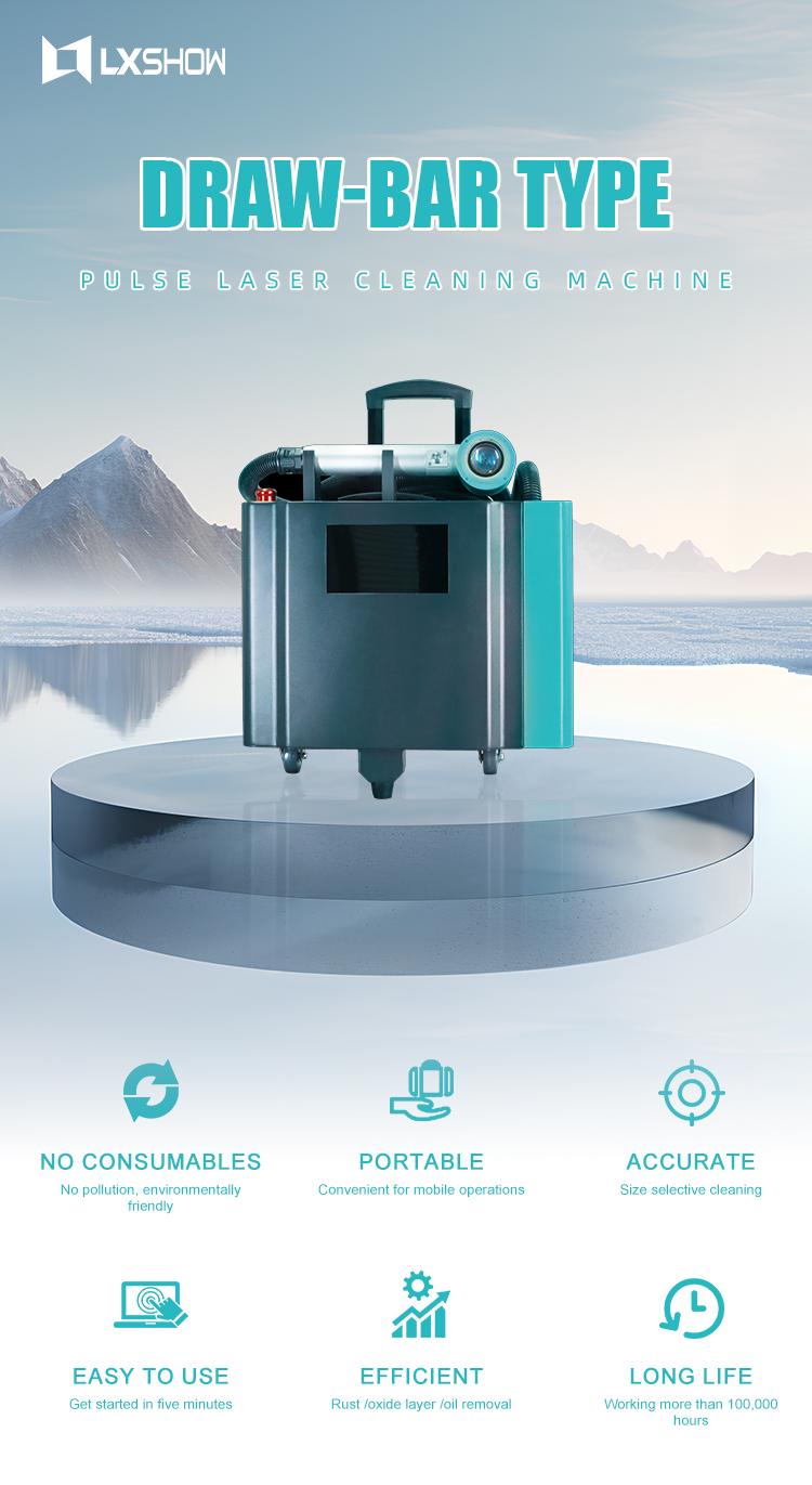 DRAW-BAR-TYPE MOPA Pulse Laser - Portable Laser Rust Removal recensie en prijs