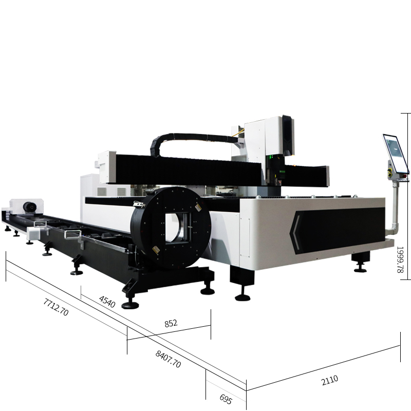 Hoogprecisie 1530 industriële  - Industrial Fiber Laser Cutting Machine recensie en prijs